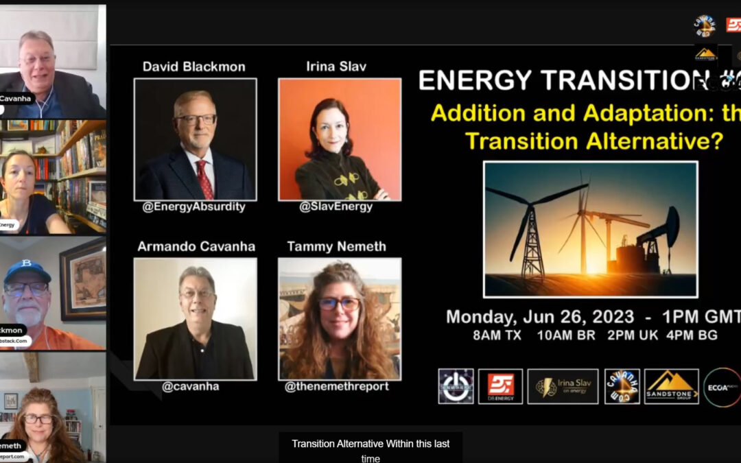 Energy Transition Podcast, Episode 69: Addition and Adaptation: The Transition Alternative?