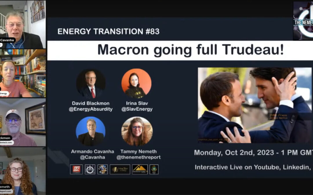 Energy Transition Podcast, Episode 83: Macron going full Trudeau