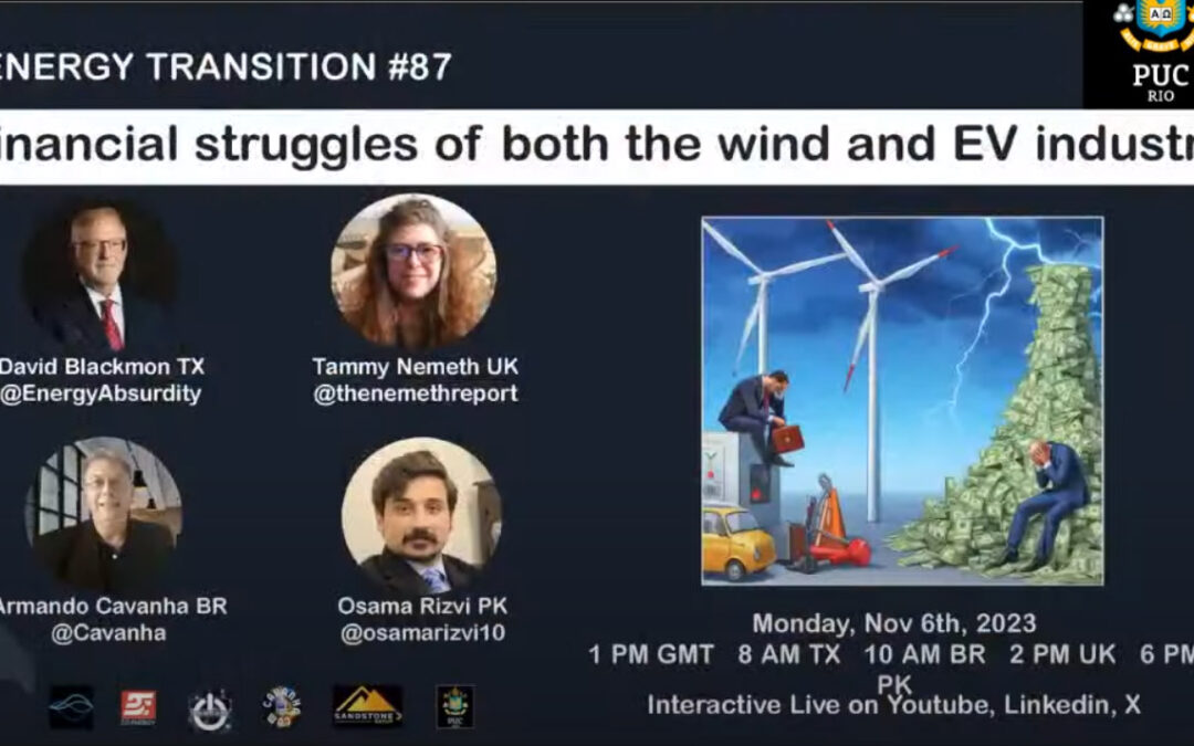 Energy Transition Podcast, Episode 87: Financial struggles of both the wind and EV industry