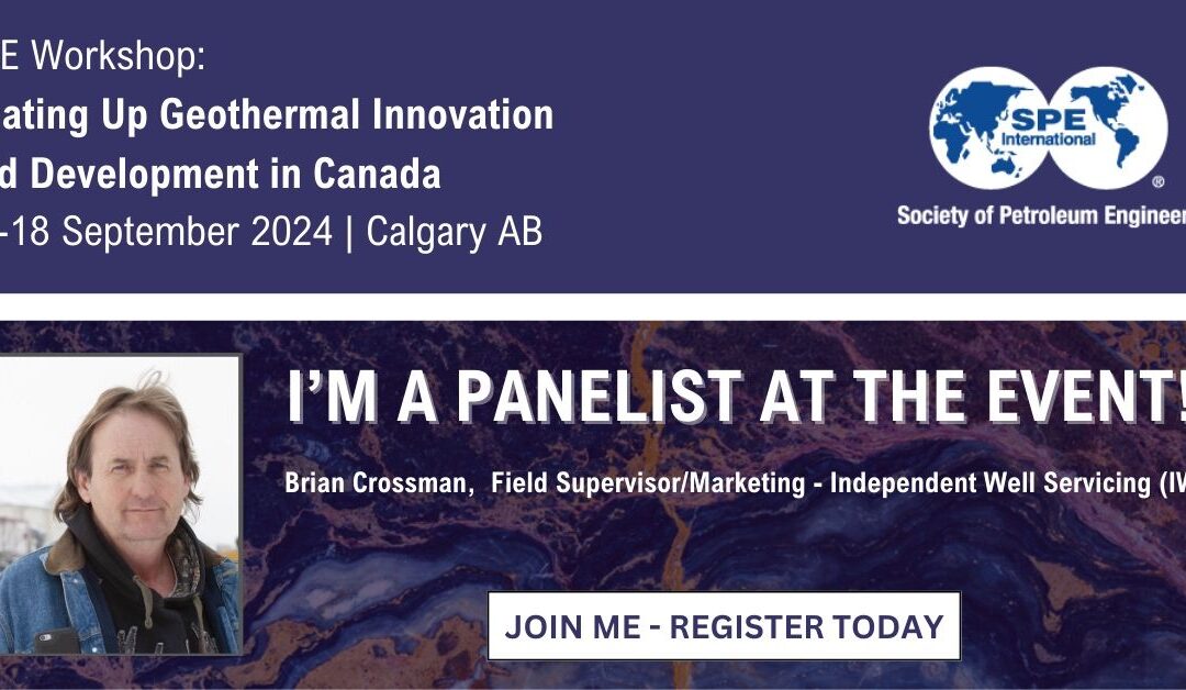 Brian Crossman to speak about DEEP geothermal project at Calgary SPE workshop