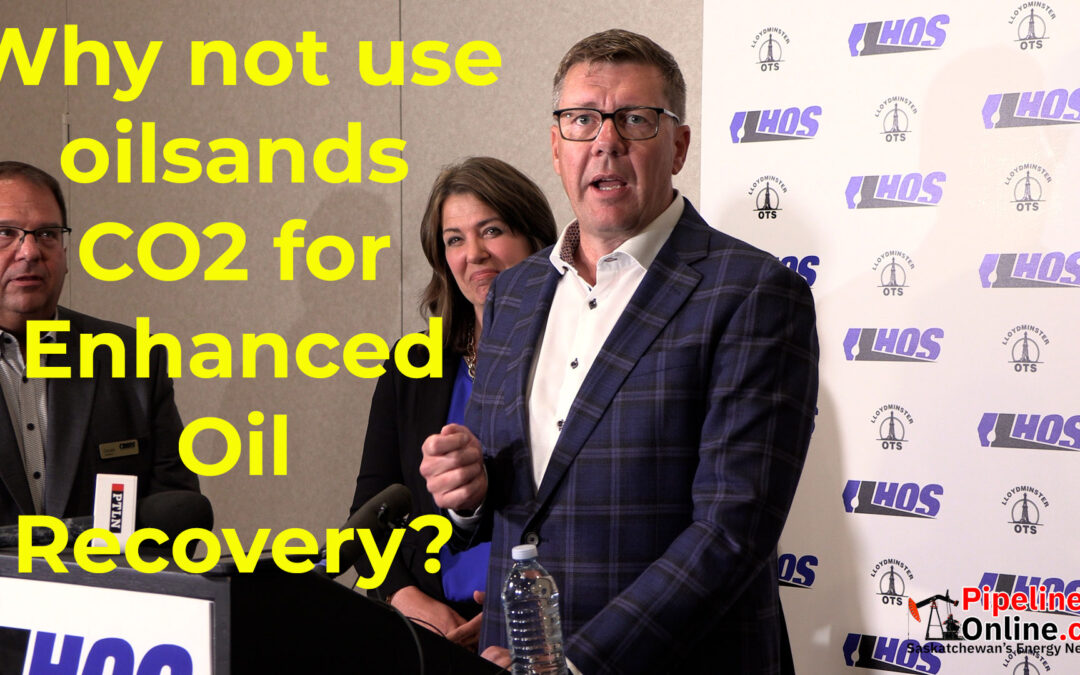 Why aren’t the oilsands companies planning on using CO2 for enhanced oil recovery?