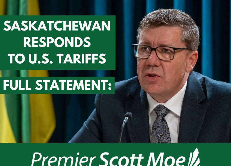 Make absolutely no mistake, these tariffs will cost American and Canadian families more: Sask Premier Scott Moe