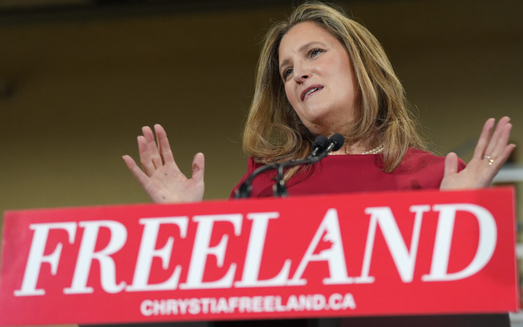 Freeland promises to consult Canadians on alternatives to consumer carbon pricing